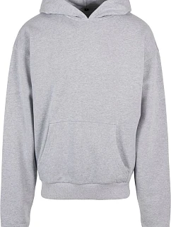Build your Brand BY 162 Mikina s kapucí z těžké bavlny "Ultra Heavy" 56.0162 heather grey