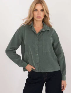 Košile D70046M11184A1 tmavě zelená