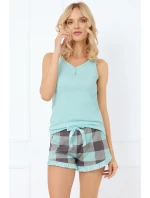 Italian Fashion Sandra sz.r. kr.sp. barva: světle tyrkysová/print tyrkysová Italian Fashion Sandra sz.r. kr.sp. barva: světle tyrkysová/print tyrkysová