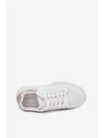 Dámské Tenisky Na Platformě Big Star SS274245 Bílá-Stříbrná Dámské Tenisky Na Platformě Big Star SS274245 Bílá-Stříbrná
