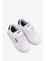 Dětské tenisky na suchý zip LEVI'S JOHN SE VJOH0012S Bílé