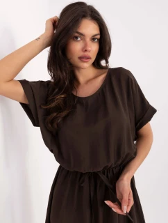 Šaty MI SK A63751.67 tmavě hnědé