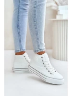 Zateplené Dámské Tenisky Na Platformě Bílé Zateplené Dámské Tenisky Na Platformě Bílé