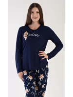 Dámské pyžamo dlouhé Méďa
