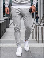 Pánská nezateplená mikina s kapucí, světle šedá, FashionStreet AX0675