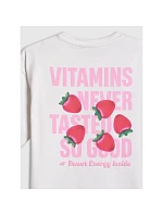 Dívčí volné tričko s potiskem 4F 4FJRSS26TTSHF3825-10S