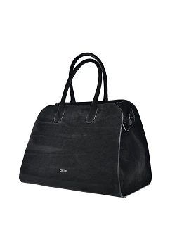 Dámská Shopper Taška Z Eko Semiše Big Star SS574007 Černá