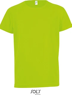 SOL'S Sporty Kids Dětské raglánové sportovní tričko 25.1166 neon green