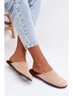 Dámské ploché béžové ekologické semišové Veronelle
