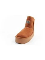 D.Franklin dámské sněhule zimní módní kožešinové zateplené boty hnědé dámské