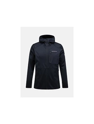 Mikina PEAK PERFORMANCE M Utility Light Zip Hood, černá Mikina PEAK PERFORMANCE M Utility Light Zip Hood, černá