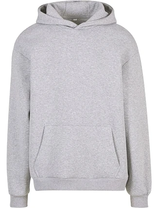 Build your Brand BY 284 Mikina s kapucí z těžké bavlny "Fluffy" 56.0284 heather grey Build your Brand BY 284 Mikina s kapucí z těžké bavlny "Fluffy" 56.0284 heather grey