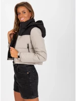 Dámská bunda NM KR D2 3825 77P černá a béžová
