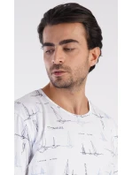 Pánská noční košile s krátkým rukávem Plachetnice Pánská noční košile s krátkým rukávem Plachetnice