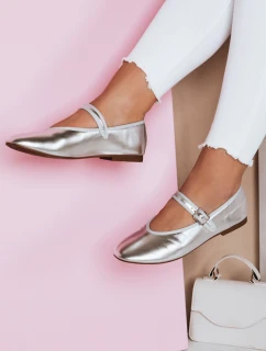 Dámské baleríny ELLICAN se stříbrnou přezkou FashionStreet ZY0706