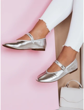 Dámské baleríny ELLICAN se stříbrnou přezkou FashionStreet ZY0706