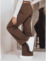 Dámské široké džíny hnědé FashionStreet UY2845