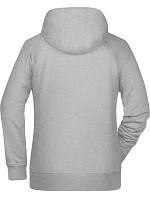 Daiber 8023 Dámská raglánová mikina s kapucí 02.8023 grey heather Daiber 8023 Dámská raglánová mikina s kapucí 02.8023 grey heather