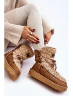 Vodotěsné boty na platformě D.Franklin Hnědá