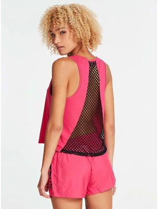 Dámské sportovní tílko O02A20JA900-G6D0 růžová - Guess