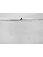 ZAHRADNÍ TUNEL 200x200x200 cm PE BÍLÁ OCELOVÁ KONSTRUKCE