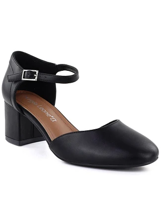 Dámské černé sandály na jehlovém podpatku Sergio Leone SK844