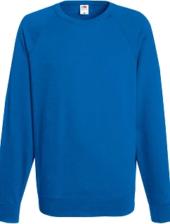 Fruit of the Loom Lightweight Raglan Sweat Pánská raglánová mikina 16.2138 royal blue