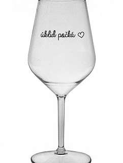 ÚKLID POČKÁ - čirá nerozbitná sklenice na víno 470 ml