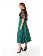 Dámská sukně T361/6 smaragdová - Tessita