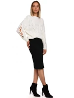 Dámský svetr M539 fuchsiový - Moe Dámský svetr M539 fuchsiový - Moe