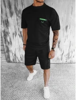 Pánská černá souprava FashionStreet AX0755