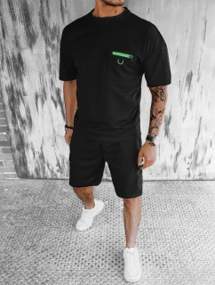 Pánská černá souprava FashionStreet AX0755