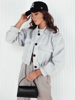 Dámská bunda bomber HONES světle šedá FashionStreet TY4141