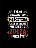 Pánské tričko TRUE MEN s potiskem černá FashionStreet NX0104R
