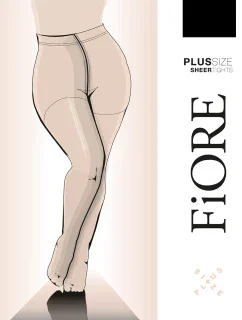 Fiore Plus Size 20 DEN C5120 barva:černá