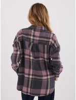 Košile D71720Z11085B šedorůžová