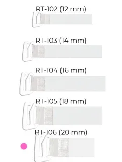 Julimex RT 106 silikonové ramenní popruhy s kovovou sponou 20 mm
