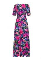 M858 Maxi šaty s otevřenými zády - model 1