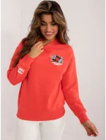 Mikina D10600T02568E coral Mikina D10600T02568E coral