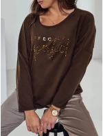 Dámská oversize halenka PERFSTYLE chocolate FashionStreet RY2667