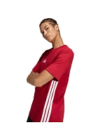 Pánské tričko adidas Essentials 3-Stripes červené KD4865 pánské Pánské tričko adidas Essentials 3-Stripes červené KD4865 pánské