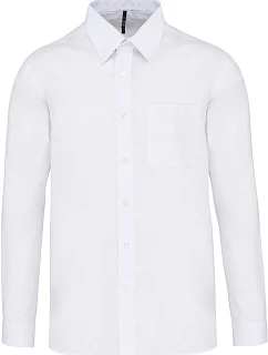 Kariban K 545 Popelínová košile "Jofrey" s dlouhým rukávem 20.K545 white