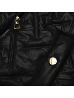 Černá dámská vesta s kožešinovou podšívkou S'West (B8252-101)