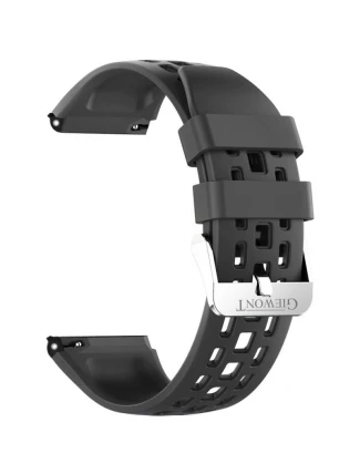 Řemínek pro chytré hodinky GIEWONT GW440 GWP440-1 - silikonový černý Řemínek pro chytré hodinky GIEWONT GW440 GWP440-1 - silikonový černý