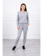 Šedá tepláková souprava Šedá tepláková souprava