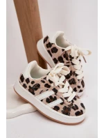 Sportovní tenisky Dětské Leoparda Béžové Amelle