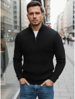 Pánský černý svetr FashionStreet WX1894