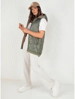 Dámská prošívaná vesta COLINE zelená FashionStreet TY4118