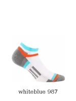 Pánské kotníkové ponožky Wola Sportive W91.1N3 Ag+ vzor