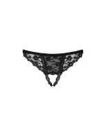 Erotická tanga Letica crotchless thong - OBSESSIVE